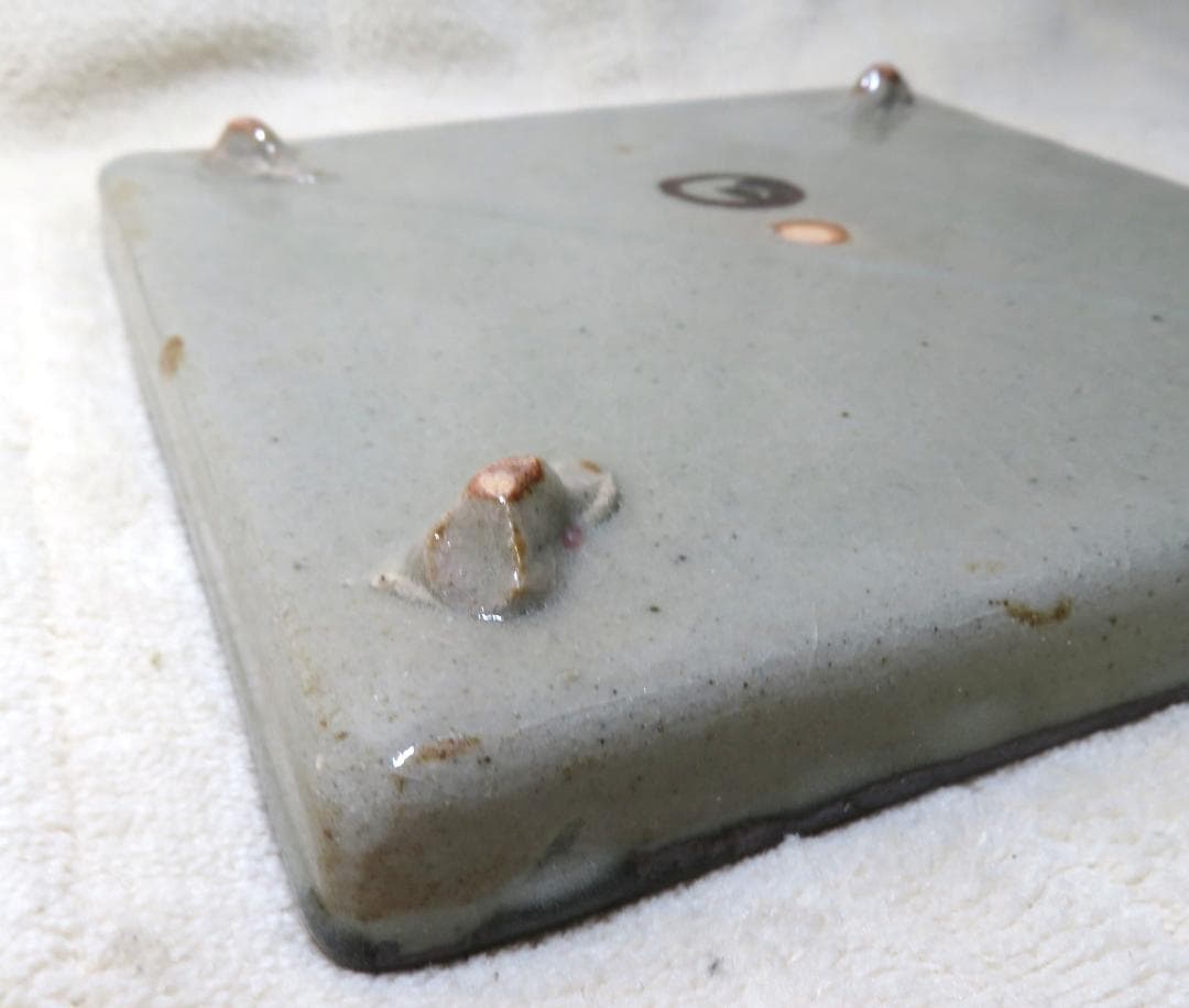 仙山窯 金彩波紋 大皿 飾皿 陶磁器 焼物