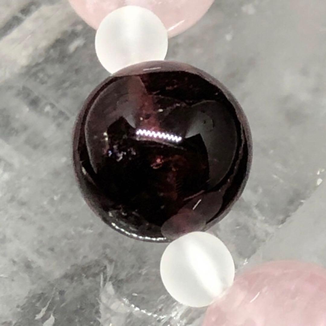 ルベライト ローズクォーツ 白水晶 天然石ブレスレット①