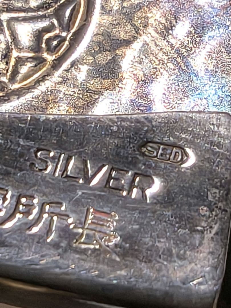 昭和レトロ★銀製シルバー製バックル★重さ約25.5g