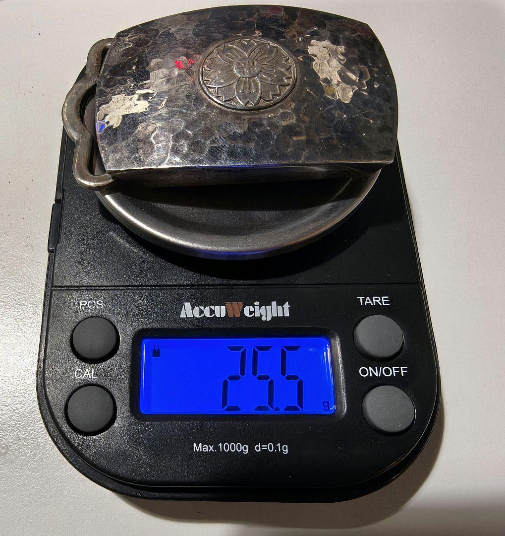 昭和レトロ★銀製シルバー製バックル★重さ約25.5g