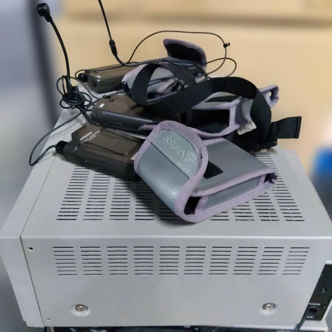 ① ビクターシステムPA704 アンプ レシーバ３台付き