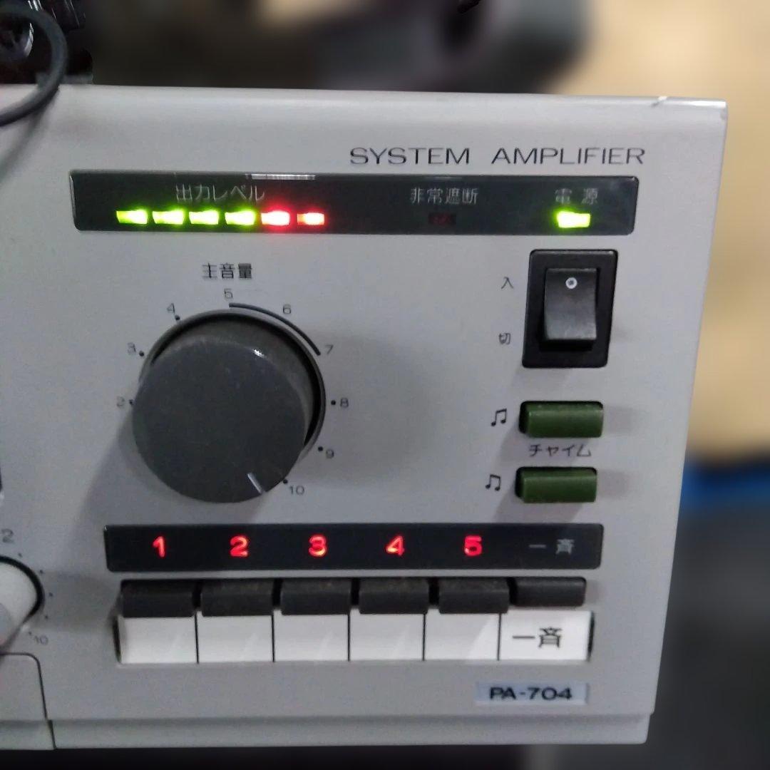 ① ビクターシステムPA704 アンプ レシーバ３台付き