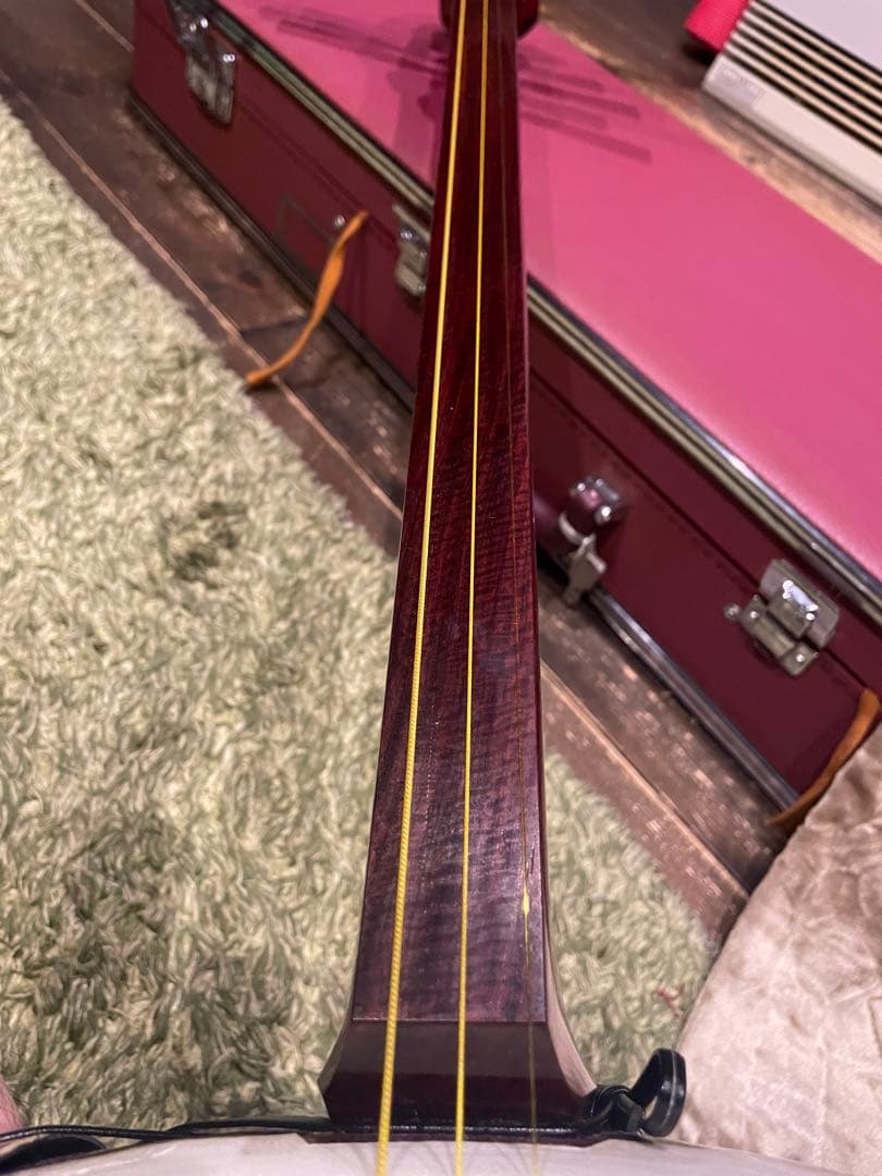 フルオーダー　津軽三味線　紅木金細　子持綾杉胴　セット