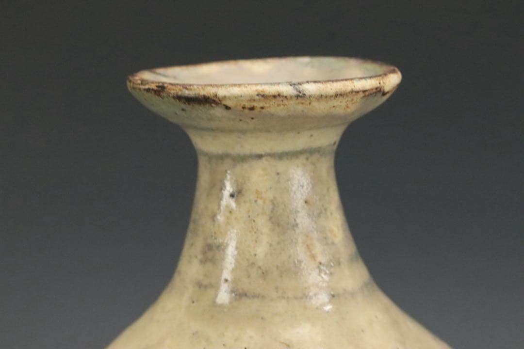 本物保証 北大路魯山人 鶏龍山土 粉吹手徳利 黒田陶々庵識箱