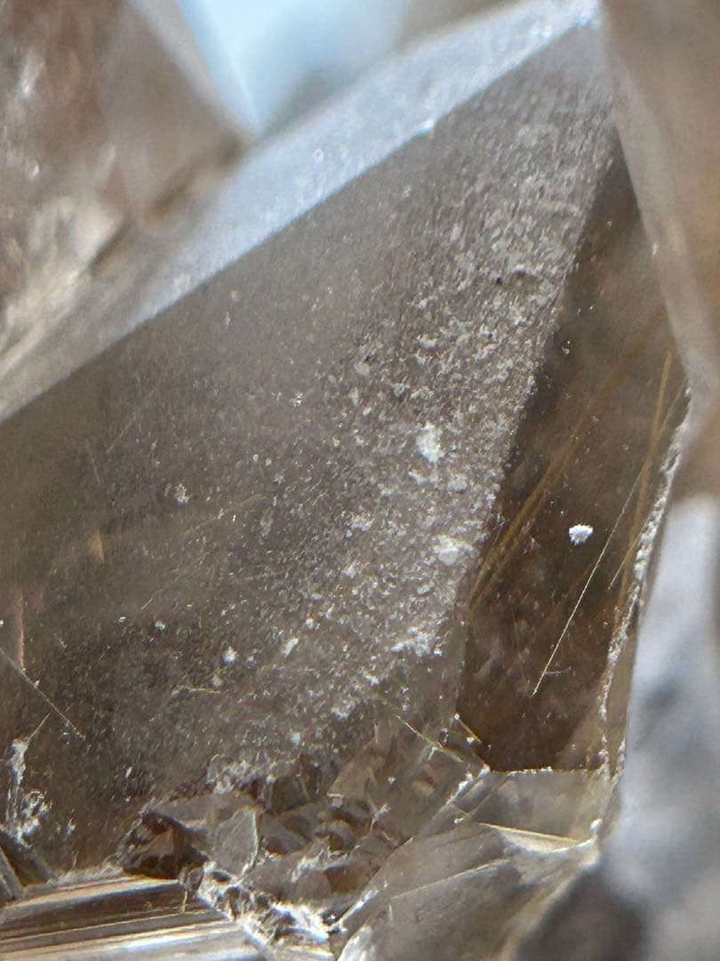 【新品未使用】スモーキールチル 原石 118g 母岩付きフロスト天然石