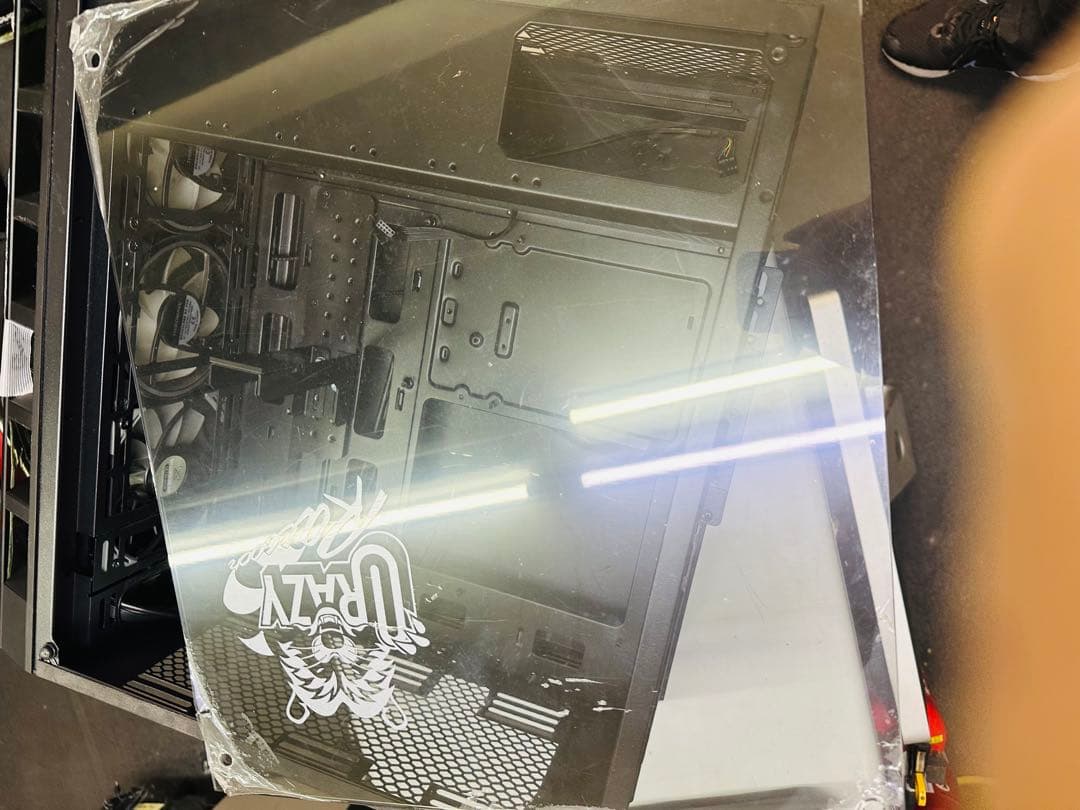 現状品ガレリアCrazy Raccoon コラボゲーミングPC透明ガラスケース