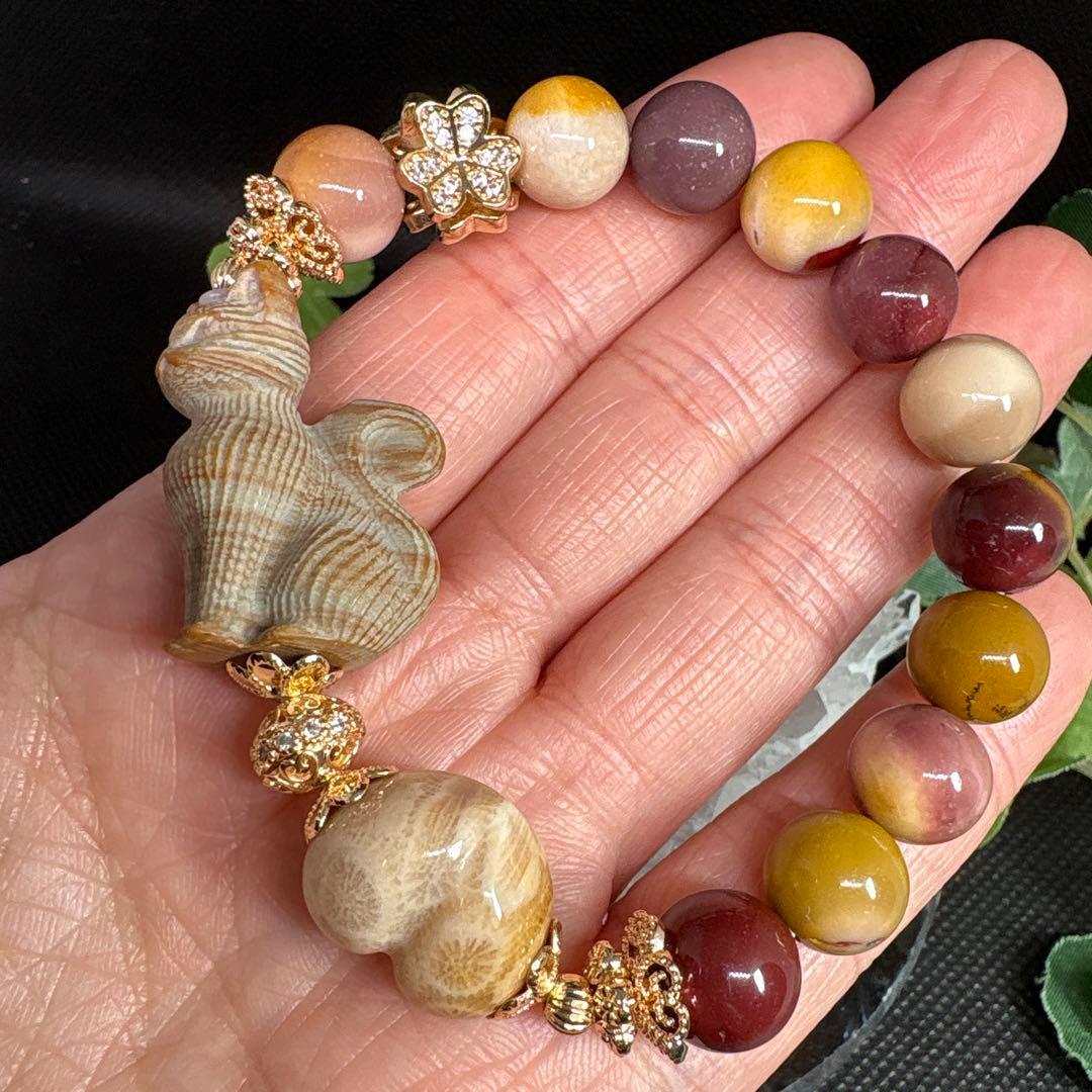 ＊くまこ❤︎様お取置き3/15＊ジェイド　茶トラ猫　フォッシルハート　ムーアカイト