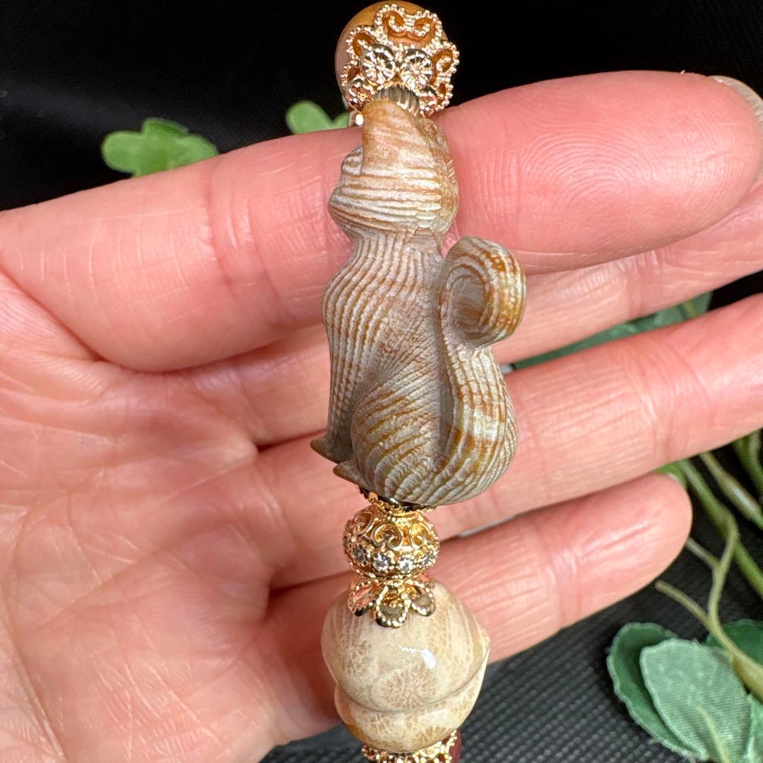 ＊くまこ❤︎様お取置き3/15＊ジェイド　茶トラ猫　フォッシルハート　ムーアカイト