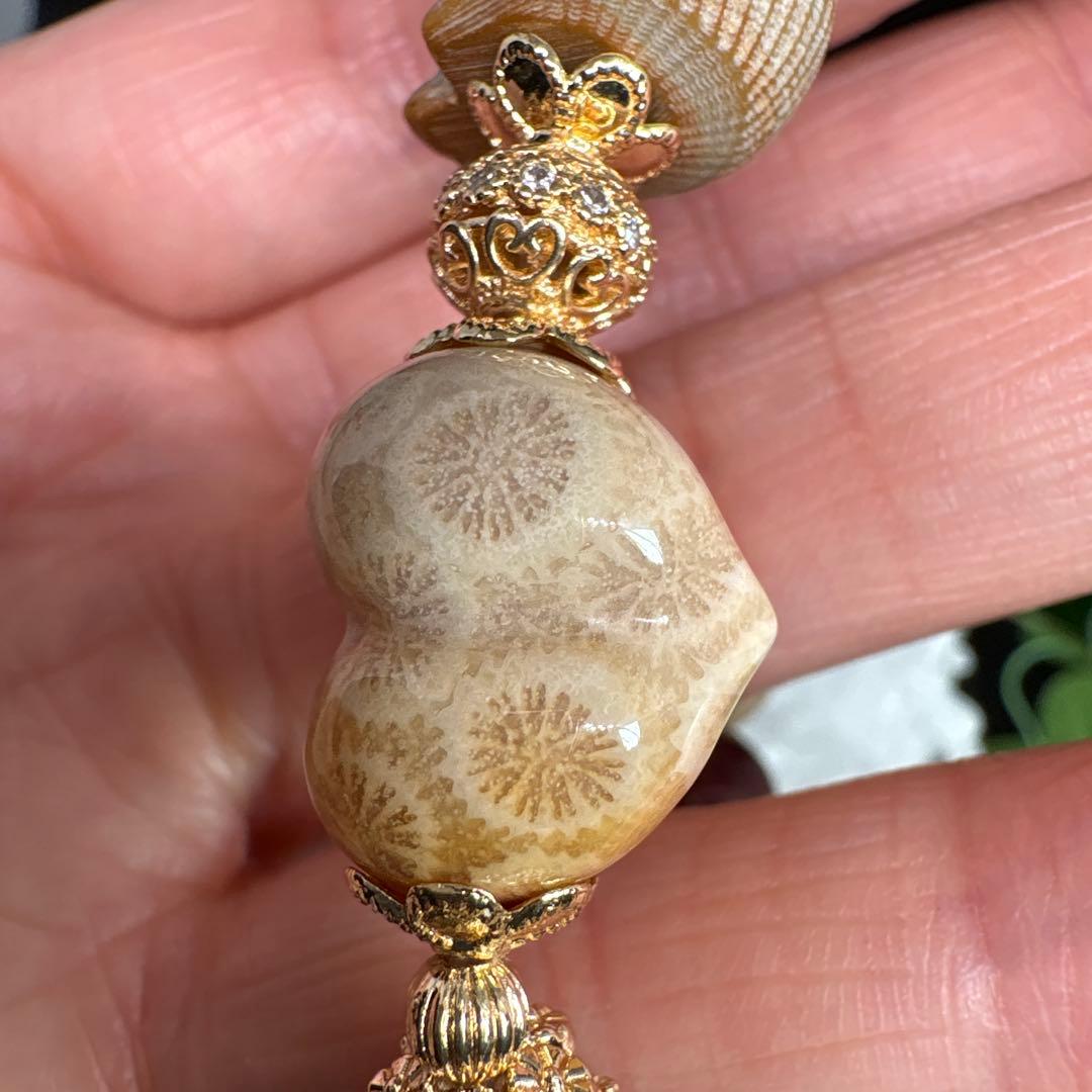 ＊くまこ❤︎様お取置き3/15＊ジェイド　茶トラ猫　フォッシルハート　ムーアカイト