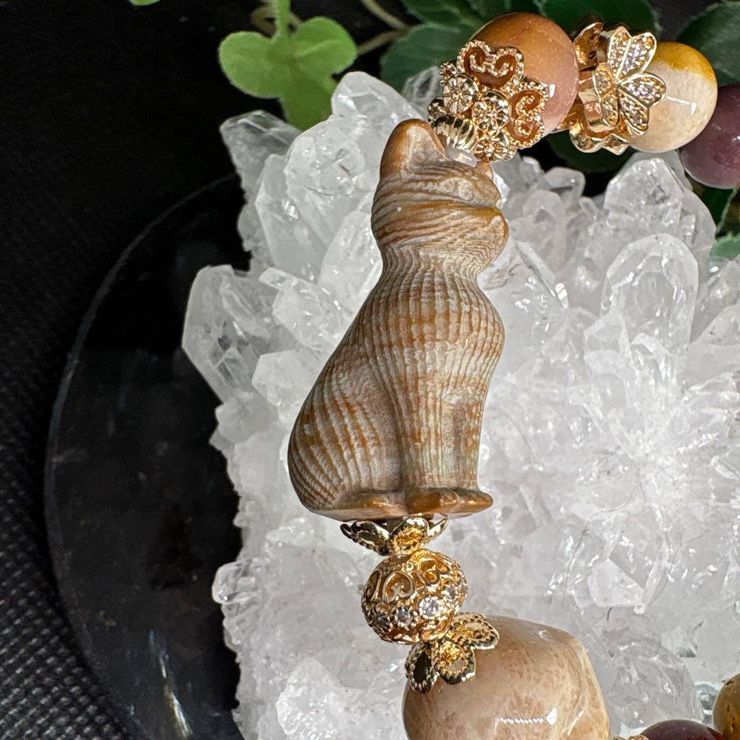 ＊くまこ❤︎様お取置き3/15＊ジェイド　茶トラ猫　フォッシルハート　ムーアカイト