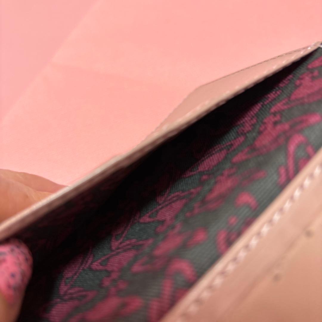 ヴィヴィアンウェストウッド☆ピンクべんジュ☆iPhoneX.XS用手帳型ボタン付