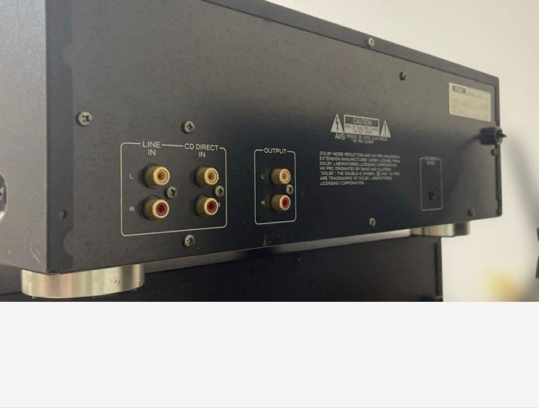 TEAC V-5000 カセットデッキ　ブラック　ジャンク品