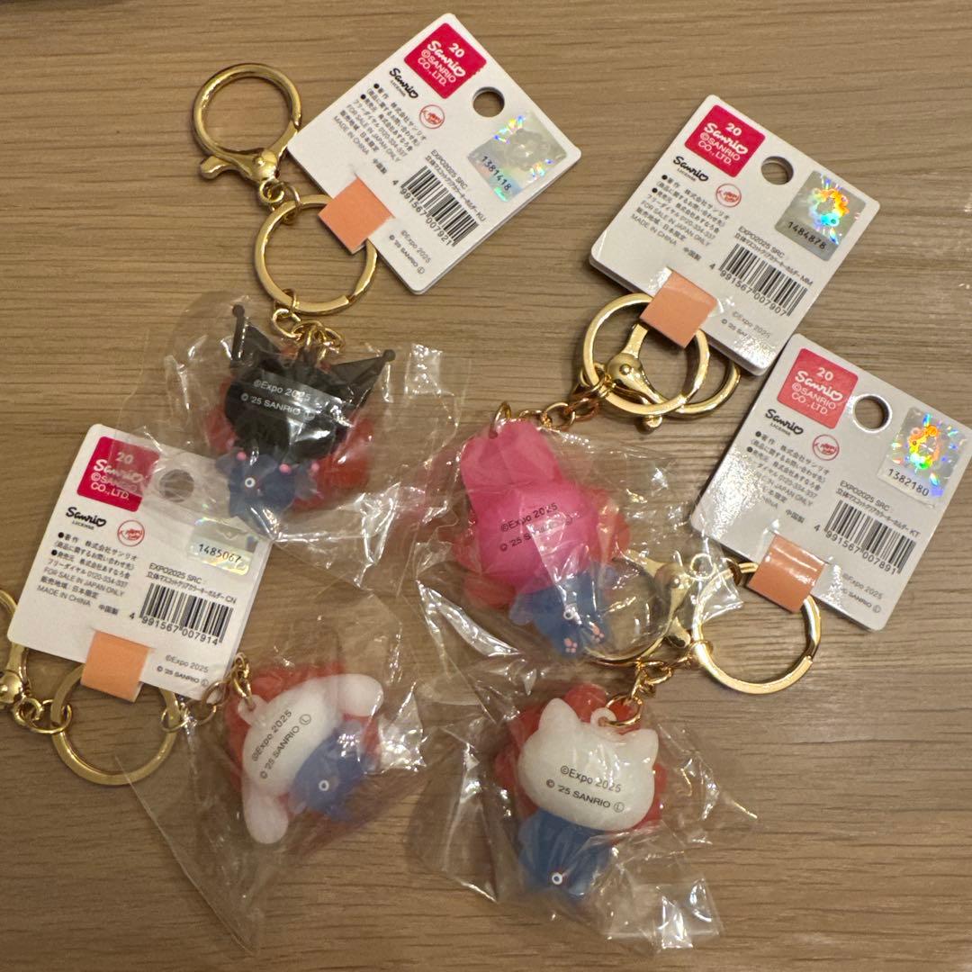 サンリオミャクミャク　ハローキティ　マイメロディ　クロミ　シナモン　半透明