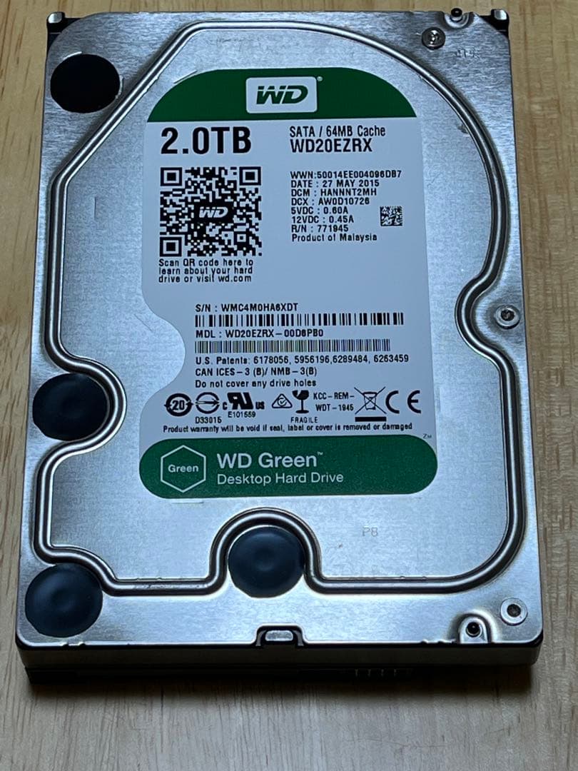 セン　　　　　　　　　　SATA 3.5インチ 2T HDD 3台