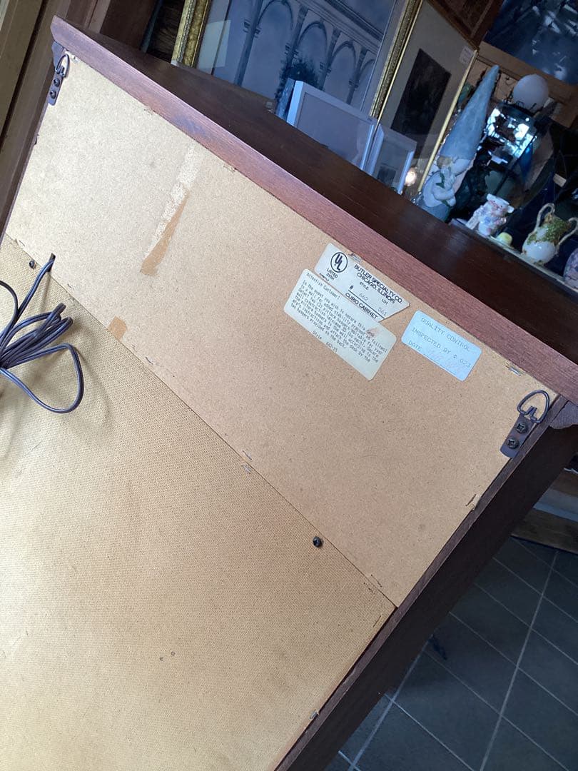 キャビネット　ライティングビューロー　アメリカン　デスク　ライト付き