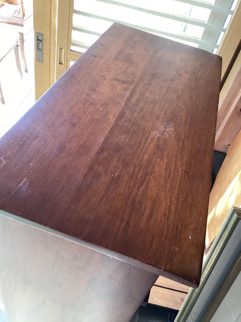 キャビネット　ライティングビューロー　アメリカン　デスク　ライト付き