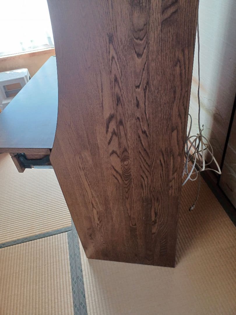 ライティングデスク 木目 ウォールナット調