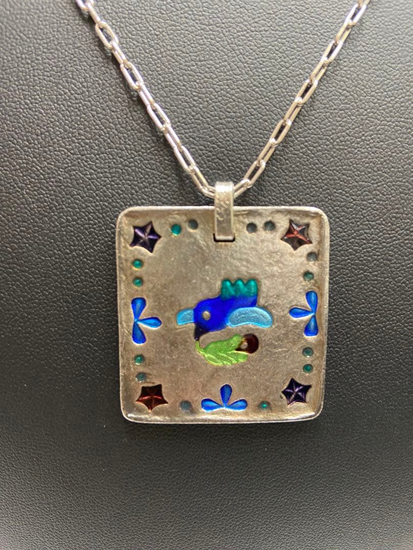 鶴岡鉦次郎 純銀 シルバー 鳥 ペンダント ネックレス