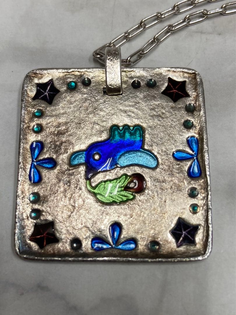 鶴岡鉦次郎 純銀 シルバー 鳥 ペンダント ネックレス