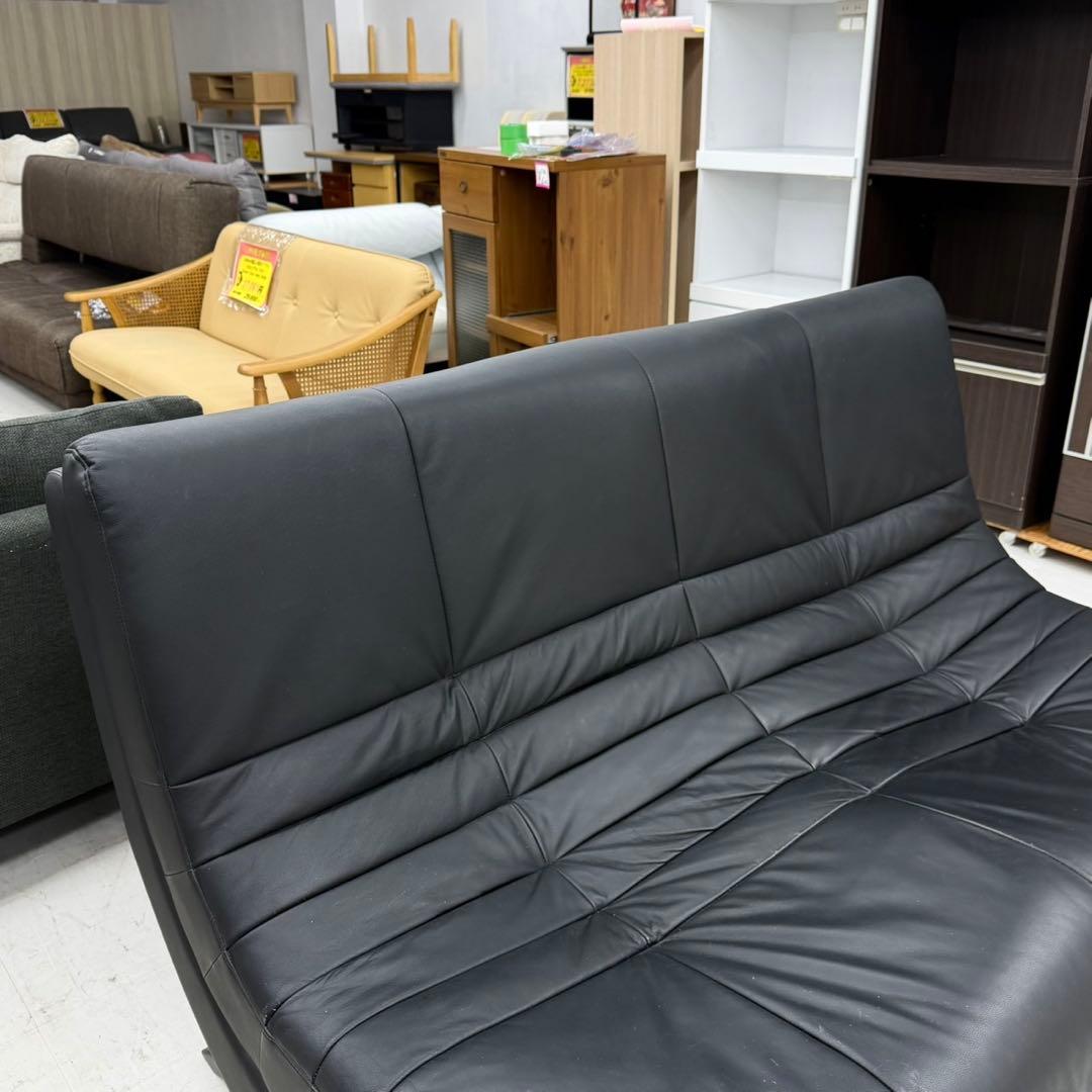 ニトリ 本革製 150cm幅2人掛けソファ ラヴソファ