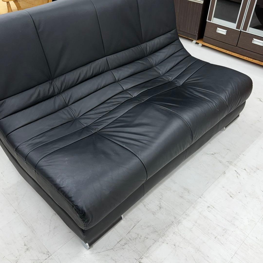 ニトリ 本革製 150cm幅2人掛けソファ ラヴソファ