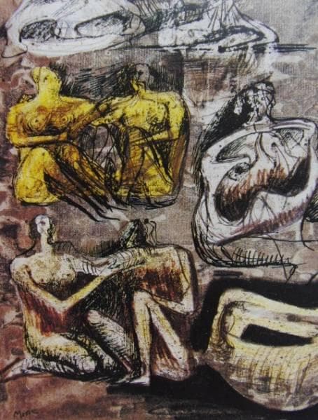 Henry Moore、STUDY、海外版超希少レゾネ、新品額付