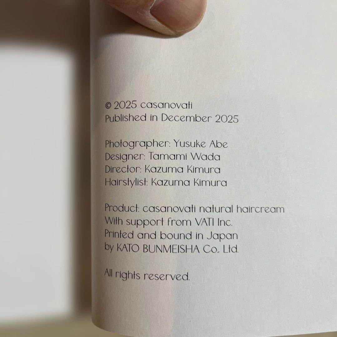 casanovati 2025 阿部裕介 フォトブック