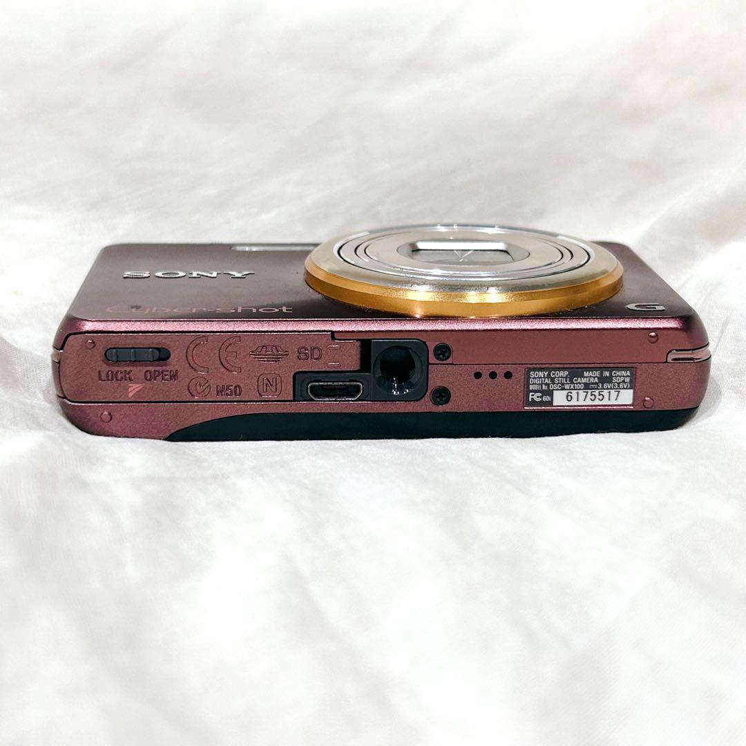 SONY Cyber-shot DSC-WX100 ピンク ブラウン 動作確認済