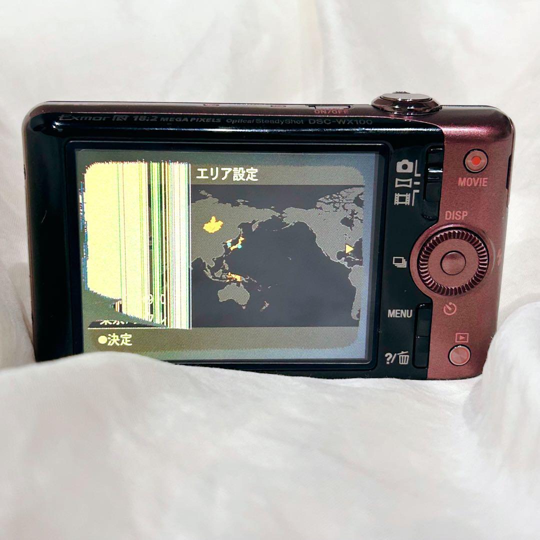 SONY Cyber-shot DSC-WX100 ピンク ブラウン 動作確認済