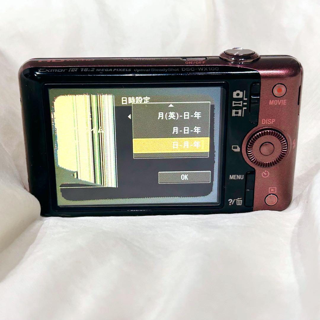 SONY Cyber-shot DSC-WX100 ピンク ブラウン 動作確認済