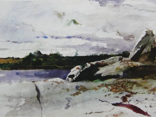 Andrew Wyeth、COVE BELOW OLSON HOUSE