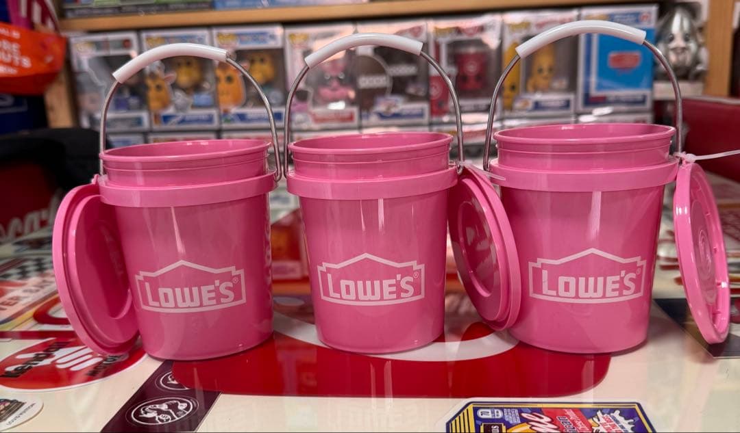 LOWE'S ロウズミニバケツ　ピンク　3個セット　国内未発売　0.42qt