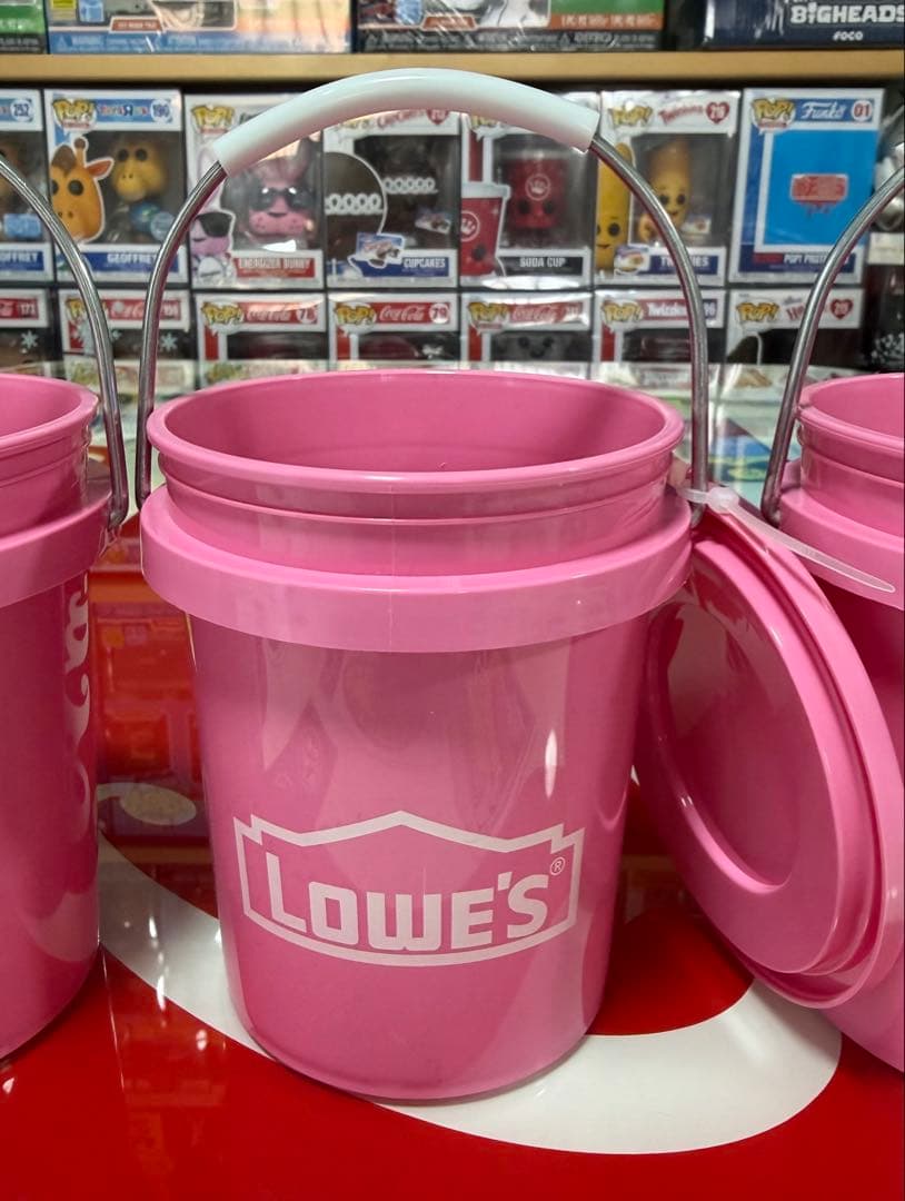 LOWE'S ロウズミニバケツ　ピンク　3個セット　国内未発売　0.42qt