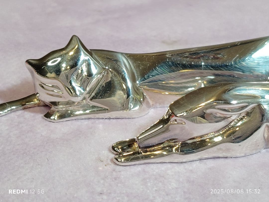 希少 Christofle クリストフル シルバープレート ガリア 犬 猫