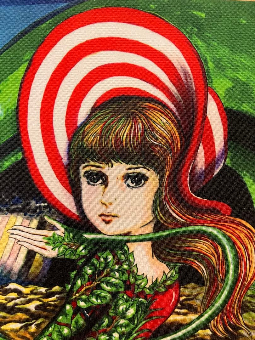 限定品！楳図かずお 闇のアルバム ファブリックパネル 絵画 壁掛け