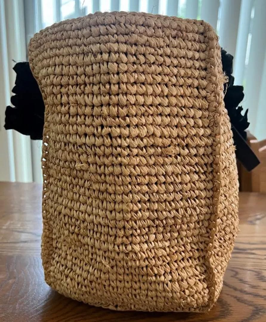 LUDLOW ラドロー グレープハンドル フリルハンドル かごバッグ