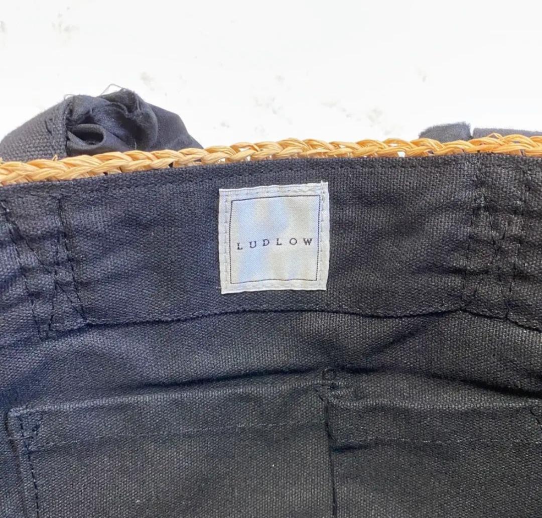 LUDLOW ラドロー グレープハンドル フリルハンドル かごバッグ