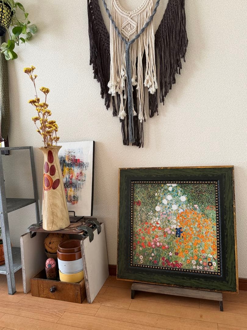 グスタフクリムト「フラワーガーデン」額縁セット