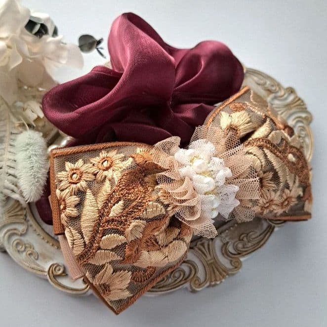 ポンタ様お取引中⭐3531⭐❣️大人可愛い春夏アクセ❣️オリジナル✴インド刺繍