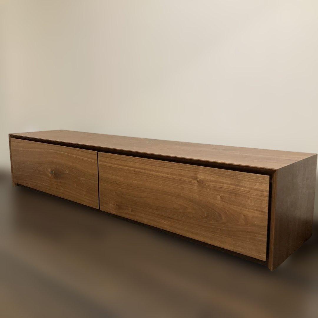 【美品】大川家具【関家具】ライチョウ雷鳥テレビボード　180cm幅　ブラウン系茶