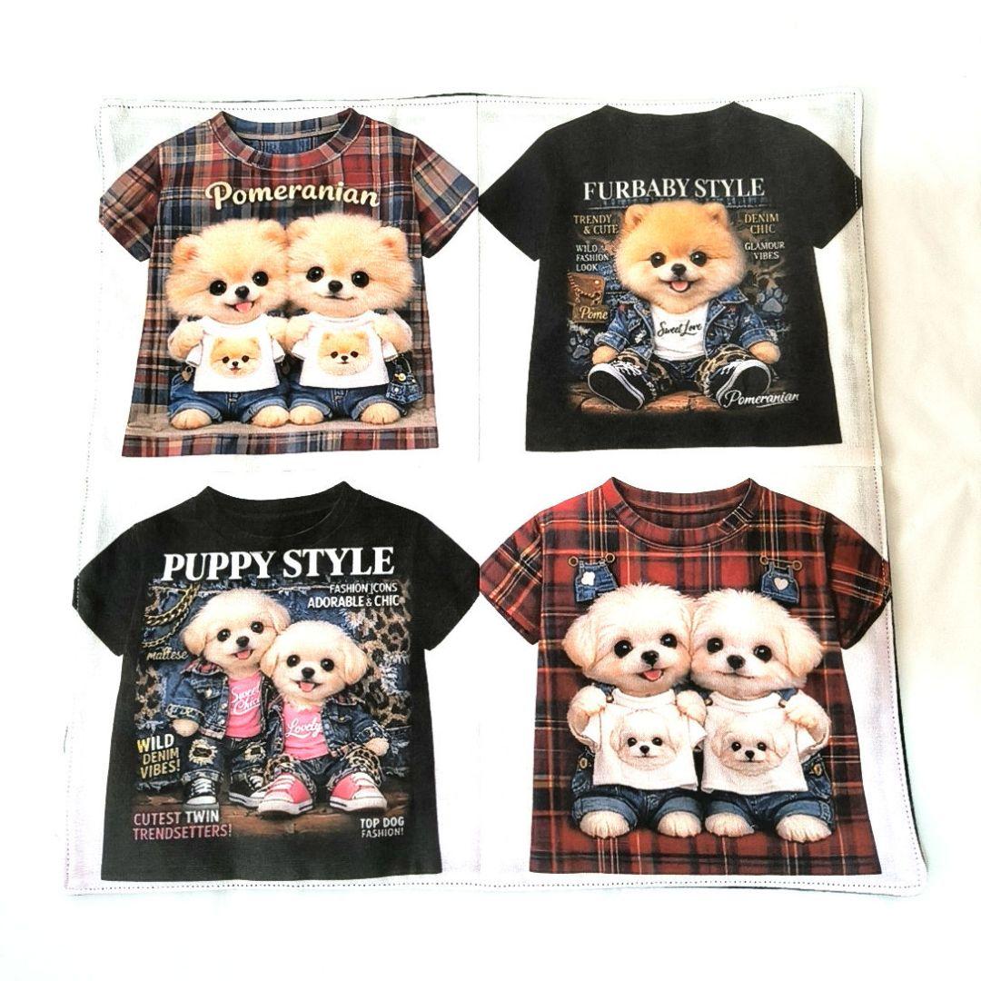 Yourelia様】ハンドメイドオーダー★犬★ガーゼハンカチ　9点