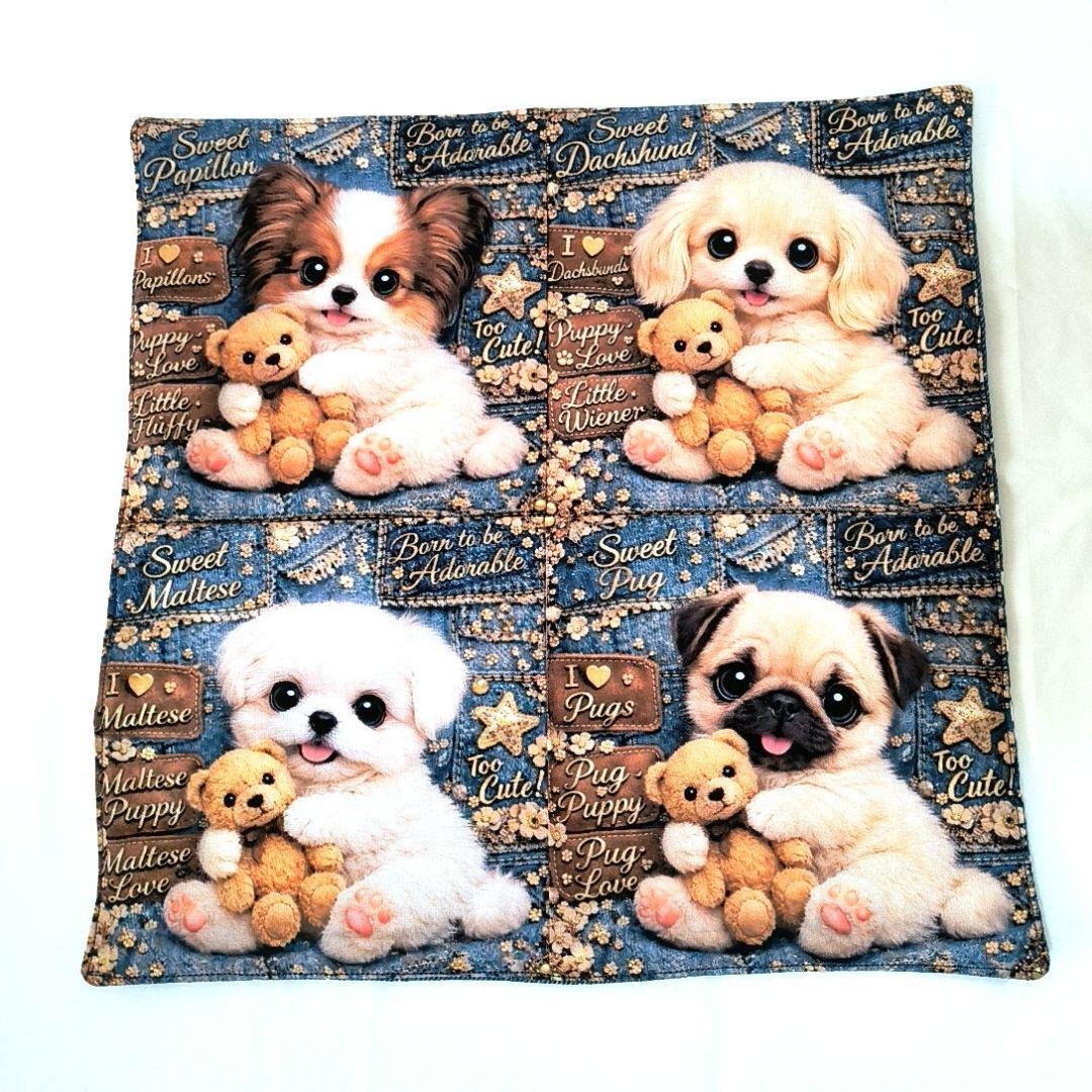 Yourelia様】ハンドメイドオーダー★犬★ガーゼハンカチ　9点