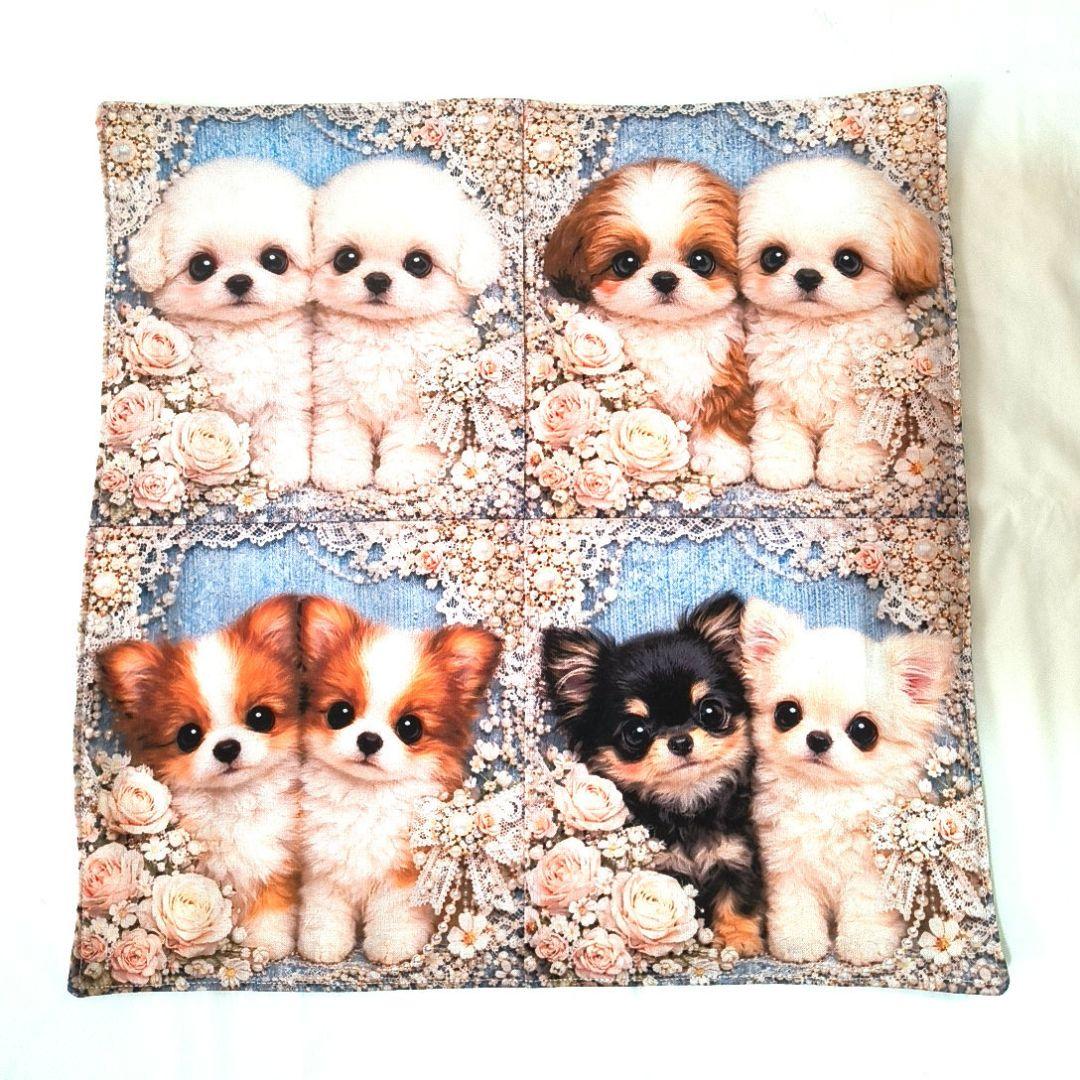 Yourelia様】ハンドメイドオーダー★犬★ガーゼハンカチ　9点