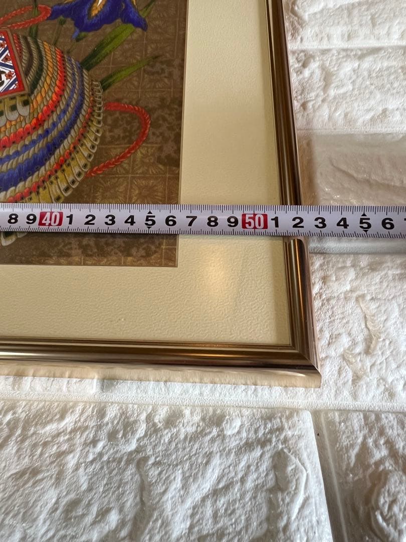 五月人形 兜飾り 額入り 日本画 端午の節句 インテリア 和風 壁掛け