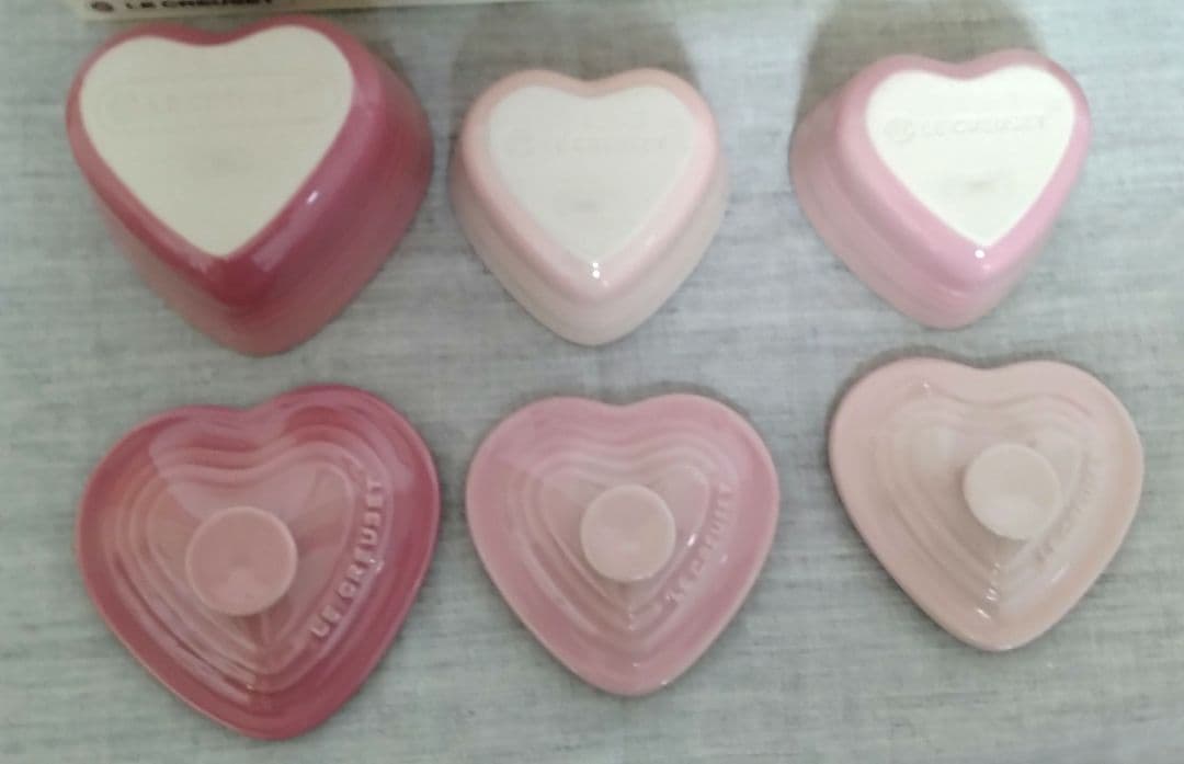 ル・クルーゼ ハートのラムカンダムール3個セット　限定品(送料無料)