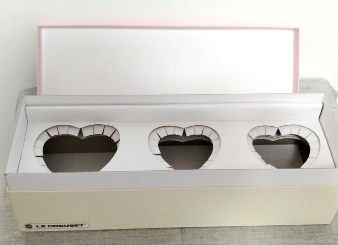 ル・クルーゼ ハートのラムカンダムール3個セット　限定品(送料無料)