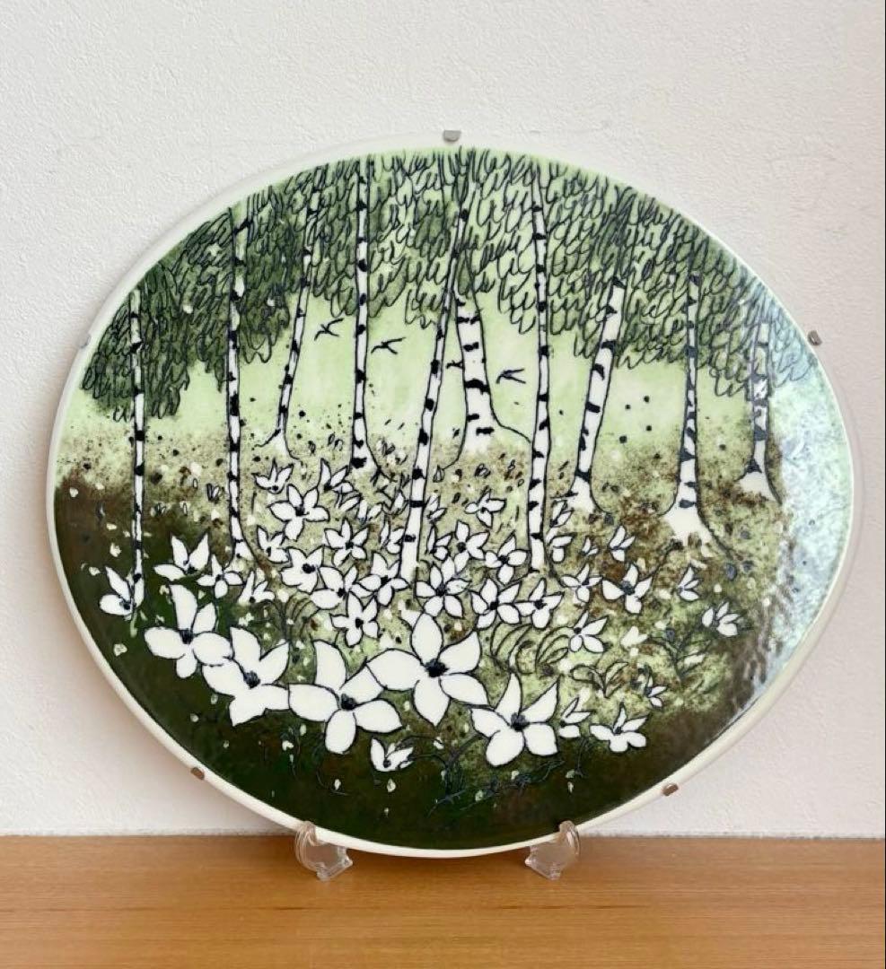 ARABIA アラビア ヘルヤ \"Metsän kevät\" 陶板画①