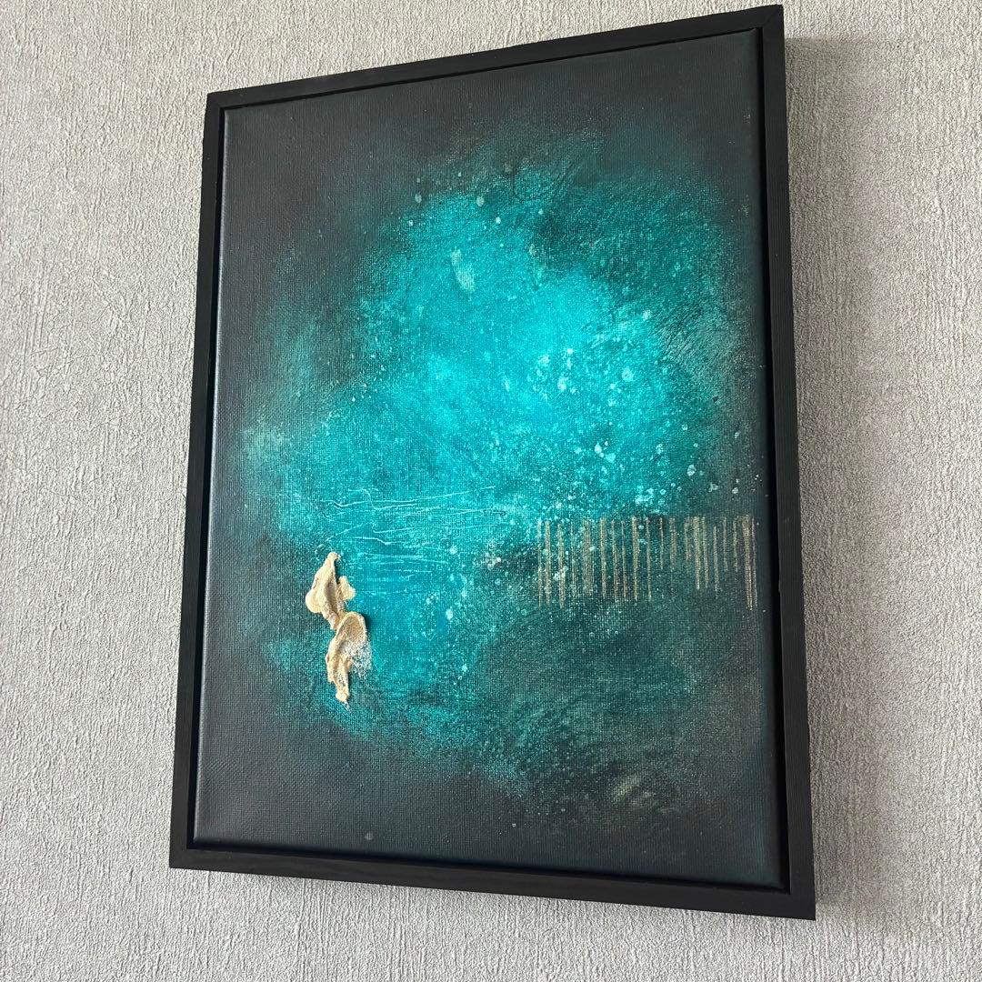 現代アート　35×26㎝　テクスチャー　インテリア　モダン　アートパネル　抽象画