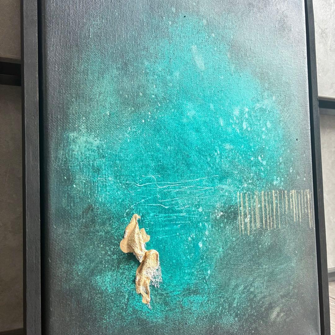 現代アート　35×26㎝　テクスチャー　インテリア　モダン　アートパネル　抽象画