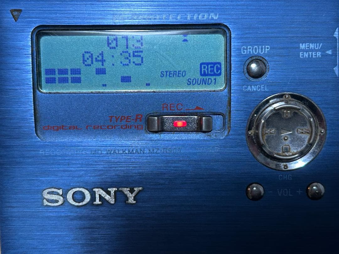 SONY MZ-R909 MDレコーダー リモコンACアダプタ付中古動作確認済
